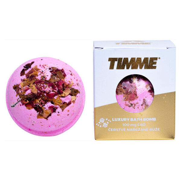 TIMME CBD Růže koupelová bomba 150 g porovnat ceny