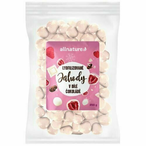 Allnature Mrazem sušené jahody v bílé čokoládě 250 g porovnat ceny