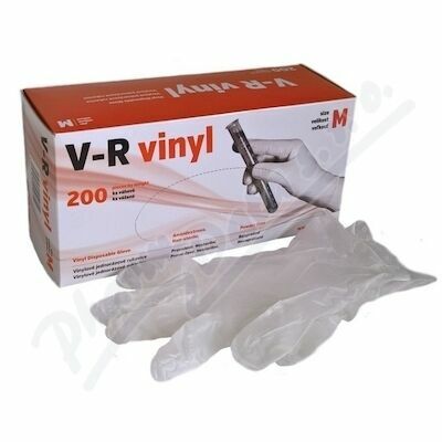 Rukavice vinylové V-R vel.M bezprašné 200ks porovnat ceny