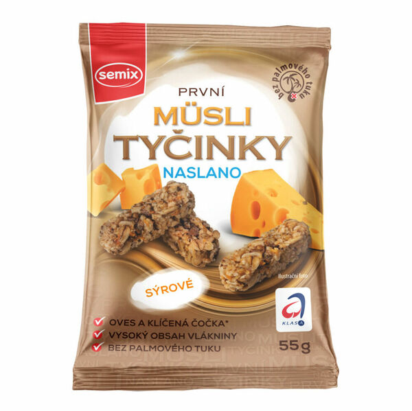 SEMIX Müsli tyčinky naslano sýrové 55 g porovnat ceny