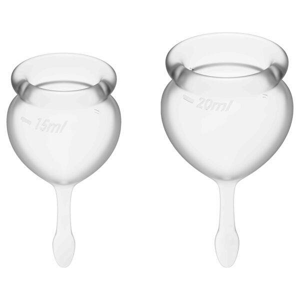 Satisfyer Menstruační kalíšky Feel good pure čiré 2ks porovnat ceny