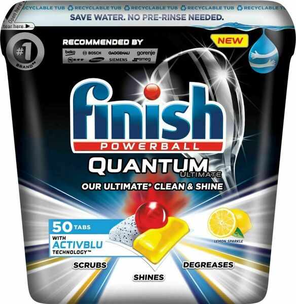 Finish Quantum Ultimate Lemon Sparkle - Kapsle do myčky nádobí 50ks porovnat ceny