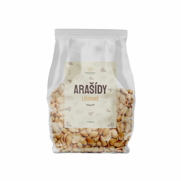 Aporosa Arašídy pražené loupané solené 1000g porovnat ceny