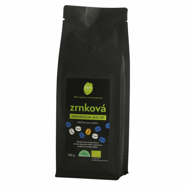 FAIROBCHOD Nikaragua SHG zrnková káva BIO 250 g porovnat ceny