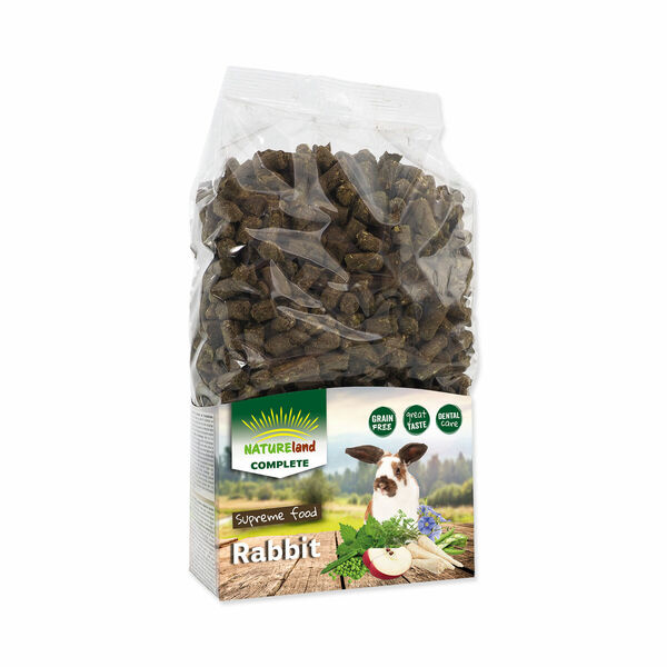 Nature Land Complete pro králíky a zakrslé králíky pelety 900 g porovnat ceny