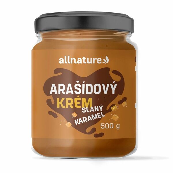 Allnature Arašídový krém slaný karamel 500 g porovnat ceny