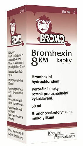 Bromhexin 8 KM kapky 50ml/8 mg/ml porovnat ceny