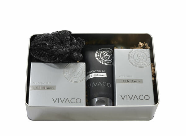 Vivaco DÁRKOVÉ BALENÍ GENTLEMAN SILVER EDITION - EDP 50ml + sprchový gel 200ml + voda po holení 100ml + 1x dárek porovnat ceny