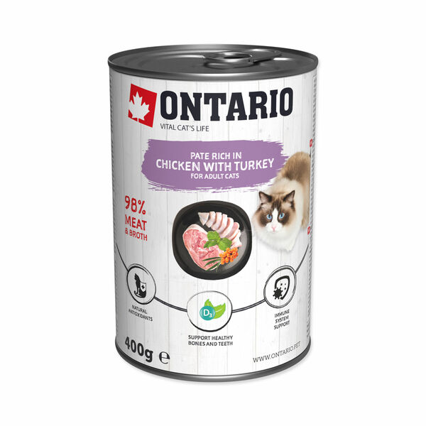 Ontario Kuřecí paté s krůtou konzerva 400 g porovnat ceny