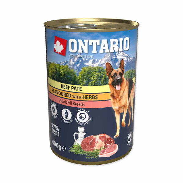 Ontario Hovězí paté s bylinkami konzerva 400 g porovnat ceny