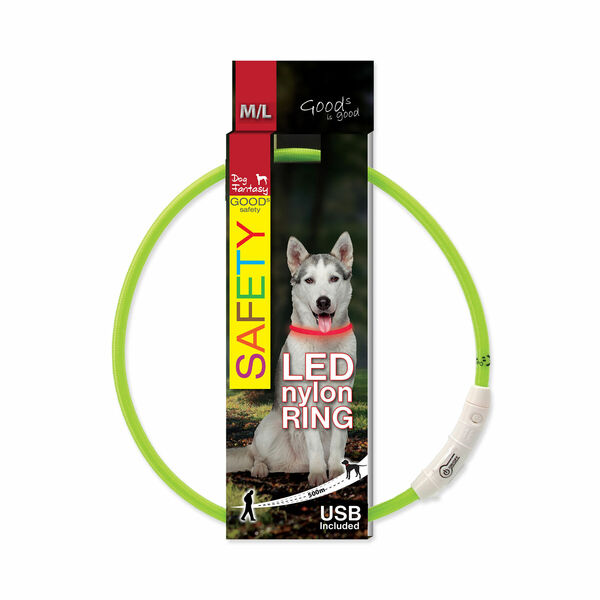Dog Fantasy Obojek nylon zelený 65 cm porovnat ceny