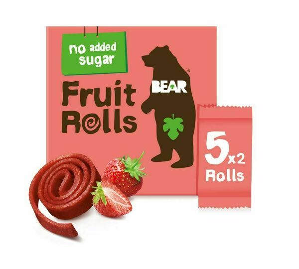 BEAR Fruit Rolls jahoda ovocné rolované plátky 5x20 g porovnat ceny