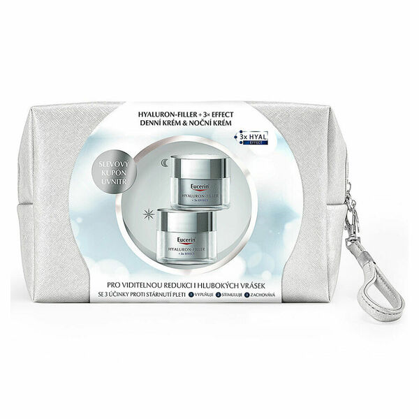 EUCERIN Hyaluron-Filler + 3x Effect Denní a noční krém 50 ml + 50 ml Vánoční kazeta 2022 porovnat ceny