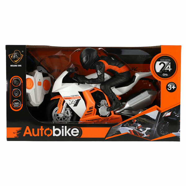 TEDDIES Motorka RC 2,4GHz na dálkové ovl. na baterie dobíj. pack se světlem, zvukem 28 cm porovnat ceny