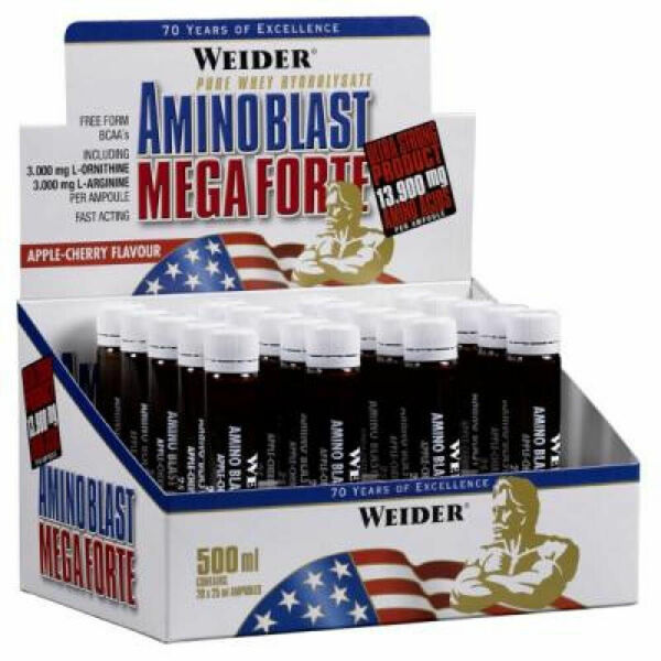 WEIDER Amino Blast Mega Forte komplexní aminokyseliny ampule 25 ml porovnat ceny