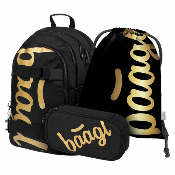 BAAGL Set 3 skate gold batoh, penál a sáček porovnat ceny