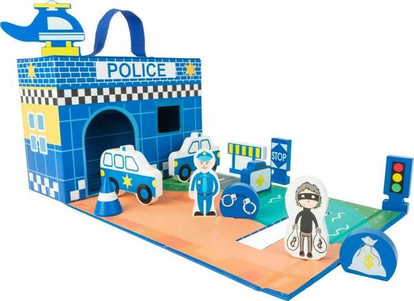 Small foot by Legler  Small Foot Dřevěná policejní stanice v kufříku porovnat ceny