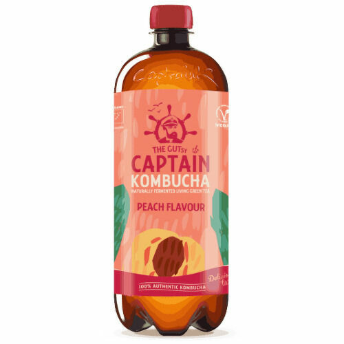 The Gutsy Captain Kombucha broskev BIO 1l porovnat ceny