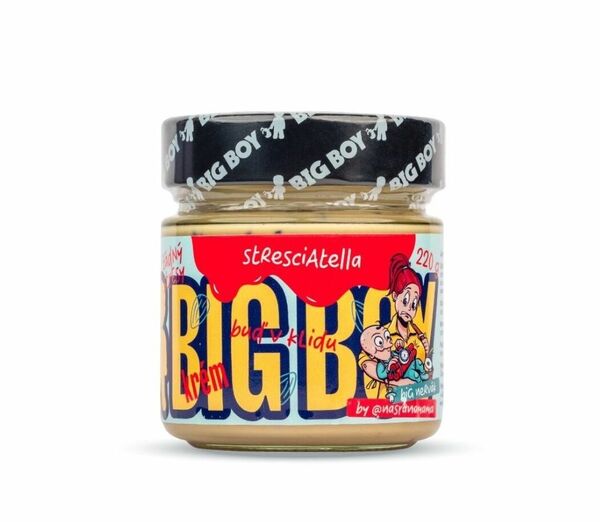 BIG BOY Stresciatella mandlový krém s kousky kakaových bobů 220 g porovnat ceny