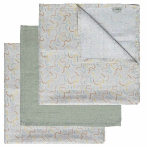 Luma Mušelínová plenka z bambusu 70x70cm Multi Lines 3ks porovnat ceny