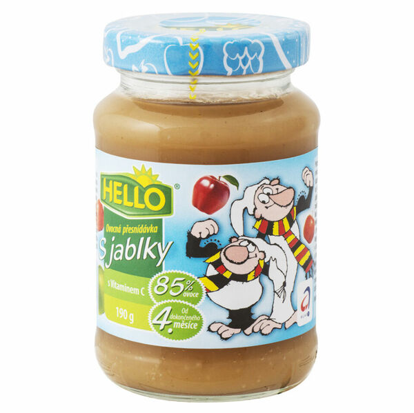 HELLO Přesnídávka s jablky 190 g x 10 kusů porovnat ceny
