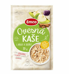 Emco Ovesná kaše s jablky a skořicí 55g porovnat ceny