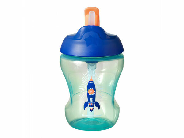 Tommee Tippee Straw Cup 7m+ netekoucí hrnek s brčkem 230 ml Blue porovnat ceny