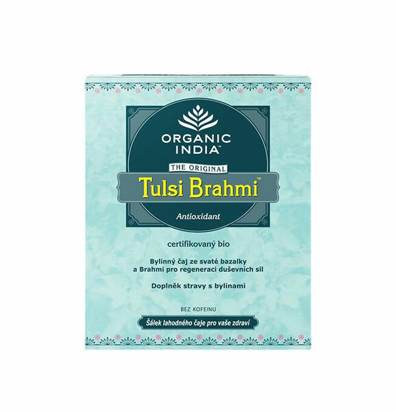 Organic India Tulsi Brahmi sypaný BIO 50g porovnat ceny