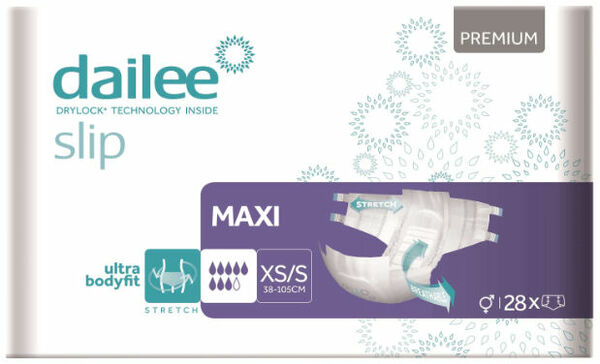 Dailee Zalepovací kalhotky Slip Premium Maxi XS/S 28ks porovnat ceny