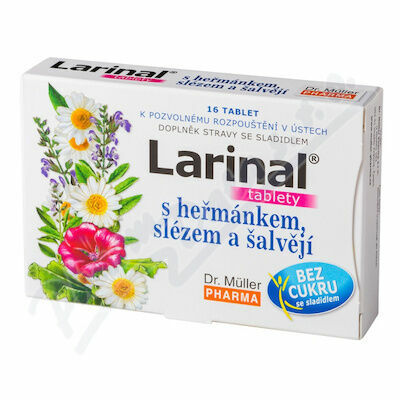 Larinal s heřmán.slézem a šalvějí tbl.16 Dr.Müller porovnat ceny
