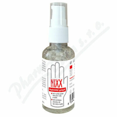 NIXX hygienický gel na ruce 50 ml dávk.slimm porovnat ceny