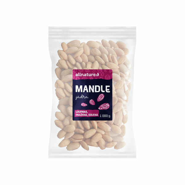 ALLNATURE Mandle loupané pražené solené 1000 g porovnat ceny