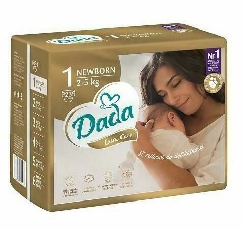Dada Pleny jednorázové Extra Care vel. 1 (2-5 kg), 23 ks porovnat ceny