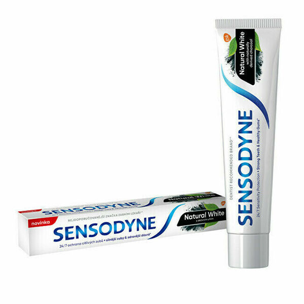 Sensodyne Natural White Zubní pasta s aktivním uhlím 75 ml porovnat ceny