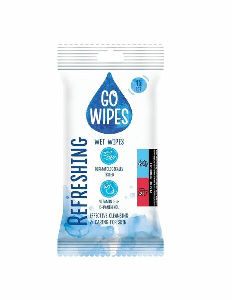 GoWipes Universální osvěžující vlhčené ubrousky 15 ks porovnat ceny