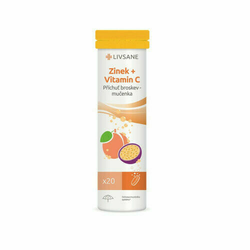 LIVSANE Šumivé tablety Zinek + Vitamin C 20ks porovnat ceny