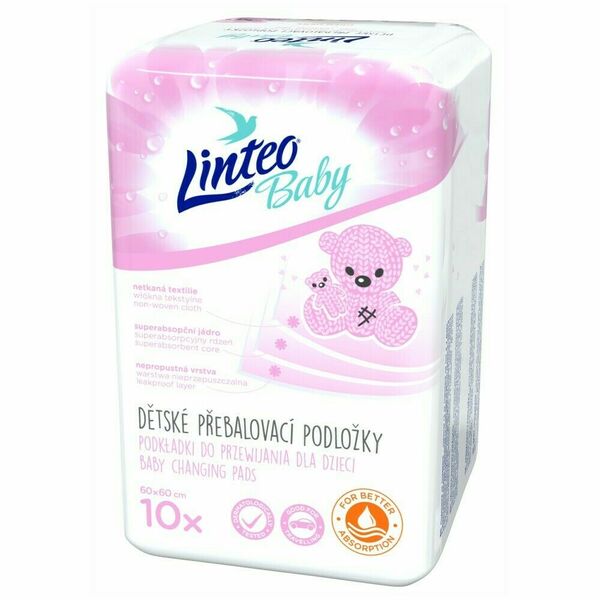 Linteo Baby Přebalovací podložky 60 x 60 cm 10 ks porovnat ceny