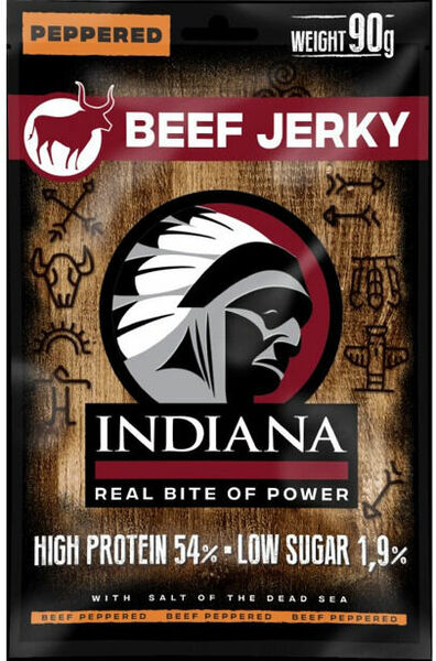 Indiana Jerky Beef Peppered 90 g porovnat ceny