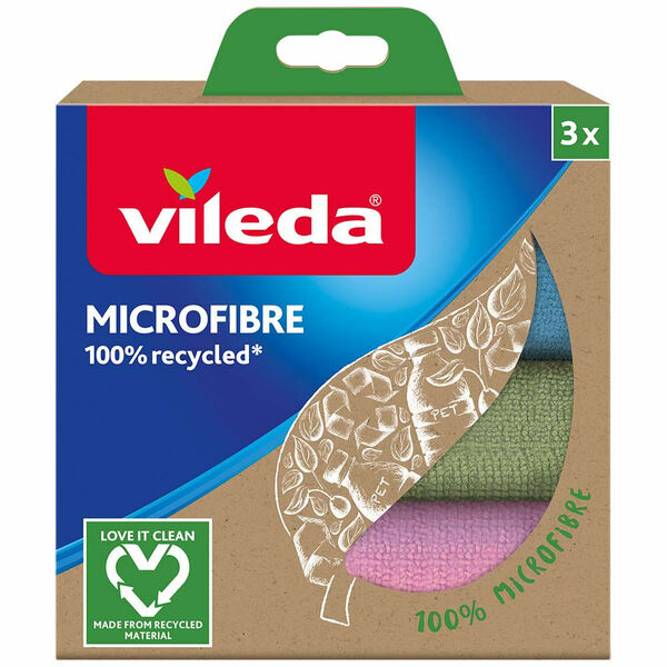VILEDA mikrohadřík z recyklovaných vláken 3 ks porovnat ceny