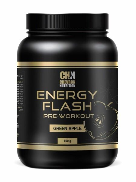 Chevron Nutrition Energy Flash Pre-workout Zelené jablko 500 g porovnat ceny