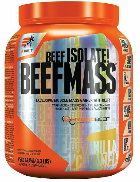 Extrifit BeefMass 1500g vanilka karamel porovnat ceny