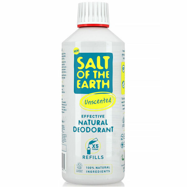 SALT OF THE EARTH Přírodní minerální deodorant Unscented bez vůně náhradní náplň 500 ml porovnat ceny