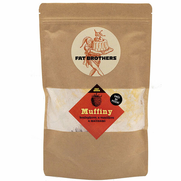 FAT BROTHERS Muffiny s malinami, vanilkou a bílou čokoládou v pytlíku 415 g porovnat ceny