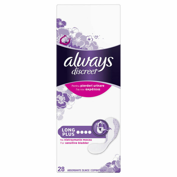 ALWAYS Discreet Inkontinenční intimní vložkyLongPlus 28 ks porovnat ceny