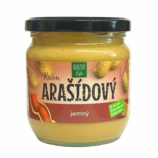 Healthy Life Arašídový krém jemný 400g porovnat ceny