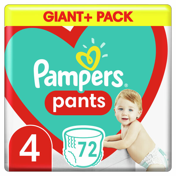 Pampers Plenkové kalhotky Pants velikost 4 72ks porovnat ceny