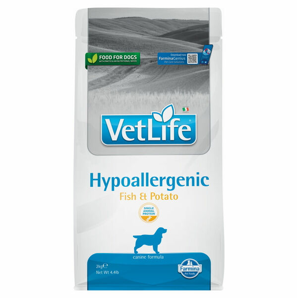 VET LIFE Natural Hypo Fish & Potato granule pro psy, Hmotnost balení: 12 kg porovnat ceny