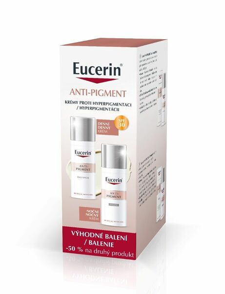 Eucerin AntiPigment denní + noční krém 2x50 ml porovnat ceny