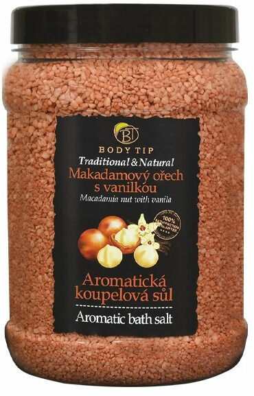 Body Tip Koupelová sůl Makadamový ořech s vanilkou 1500 g porovnat ceny