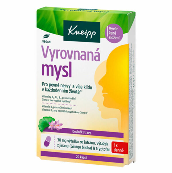 KNEIPP Vyrovnaná mysl 20 kapslí porovnat ceny